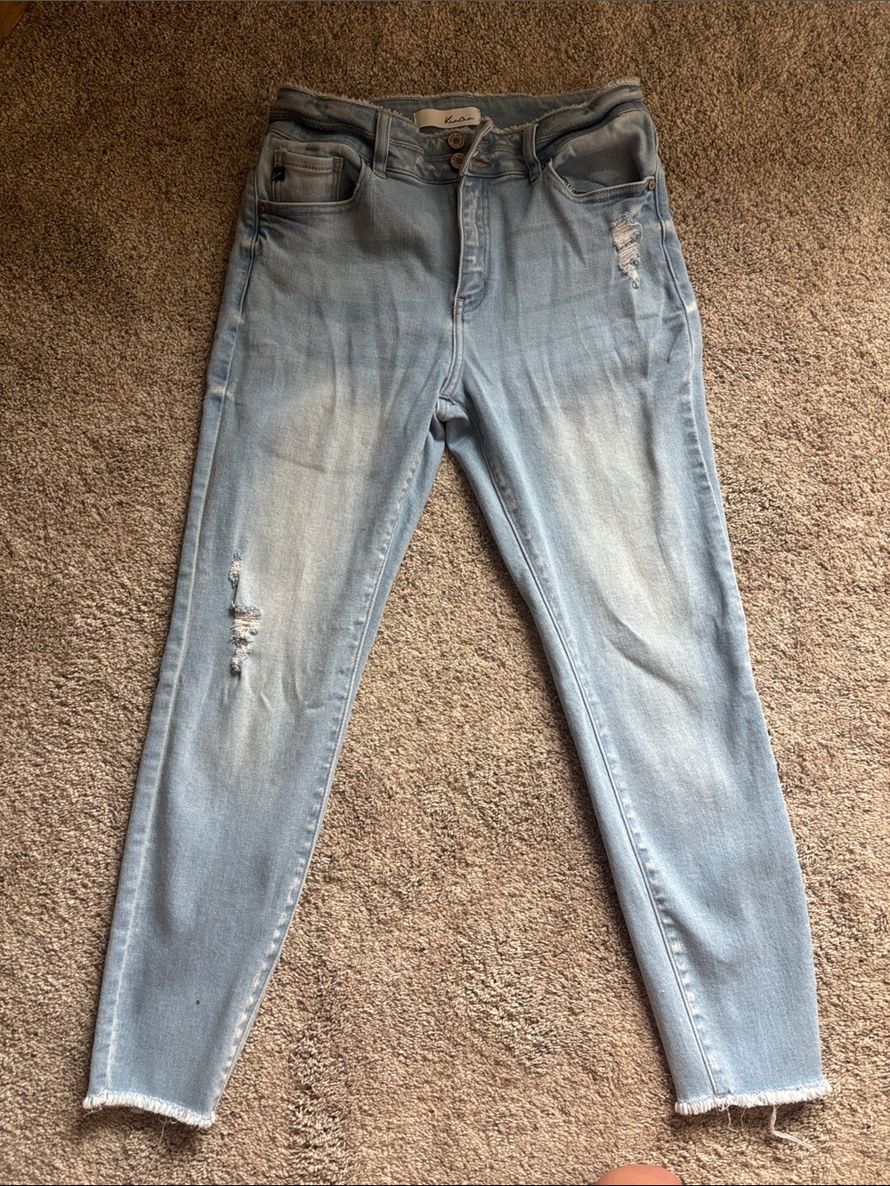KanCan Light Blue Distressed Skinny Jeans